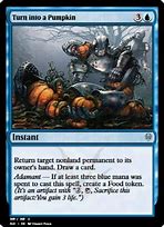turn into a pumpkin